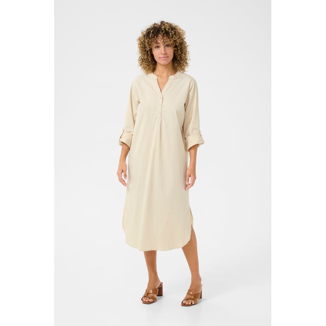 Dress beige perfectly pale <span itemprop=