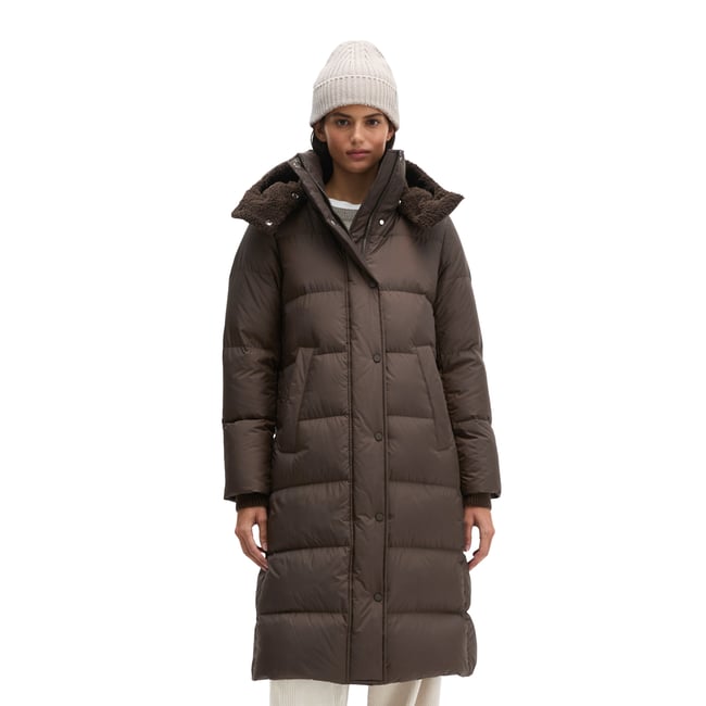 Manteau matelassé en duvet à capuche, coupe régulière avec une surface hydrofuge - MARC O'POLO