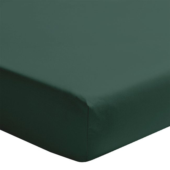 Drap housse uni en percale de coton, bonnet de 30cm, PREMIÈRE - ESSIX