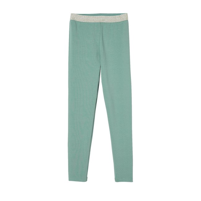 Legging uni élastique irisé BASICS - VERTBAUDET