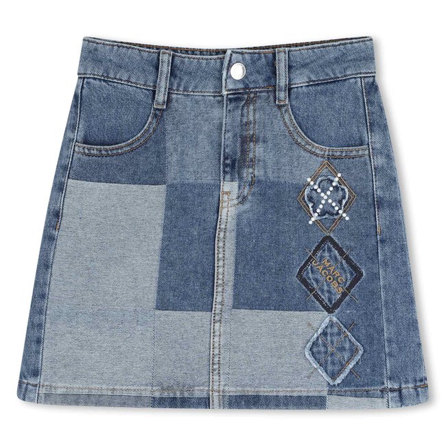 Jupe en denim denim blue <span itemprop=