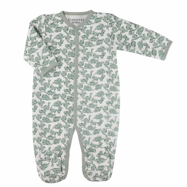Pyjama bébé matelassé - Dinosaures blanco <span itemprop=