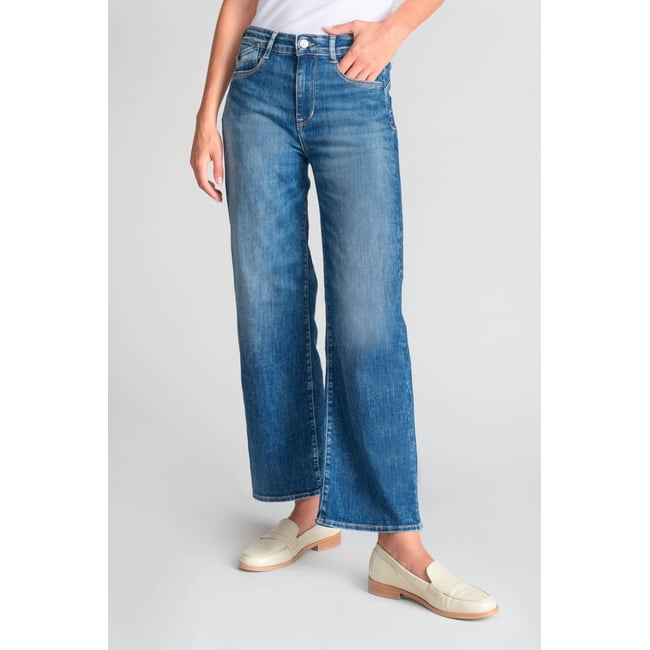 Jeans push-up loose, large taille haute PULP, 7/8ème blue <span itemprop=
