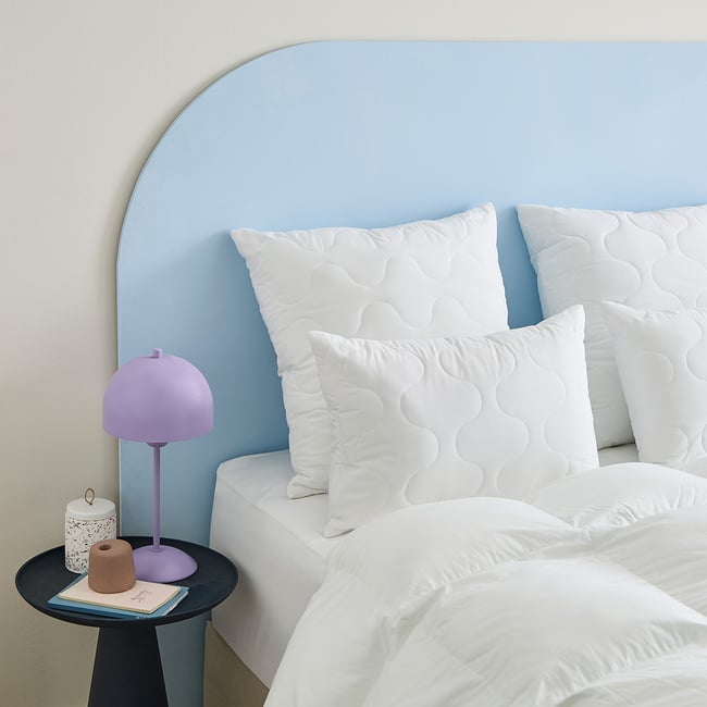 Lot de 2 oreillers pilo soft - Medium Couleur blanc <span itemprop=
