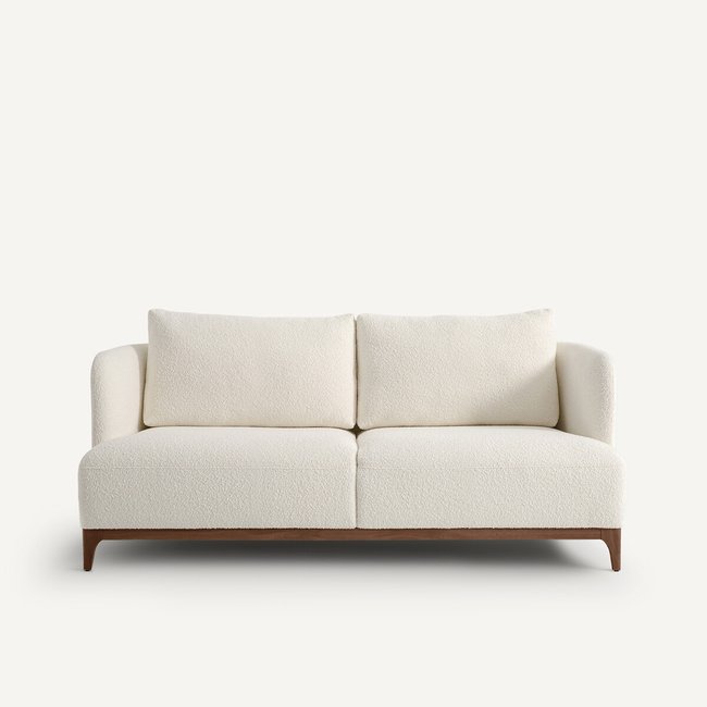 Sofá de rizo, Jabote blanco <span itemprop=