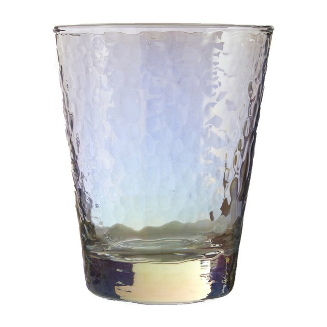 Set of 4 Hammered Tumbler Glasses, pink, SO'HOME