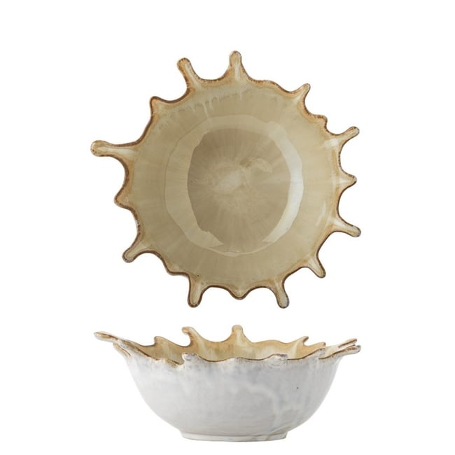 Bol grès design  Alcott Couleur beige <span itemprop=