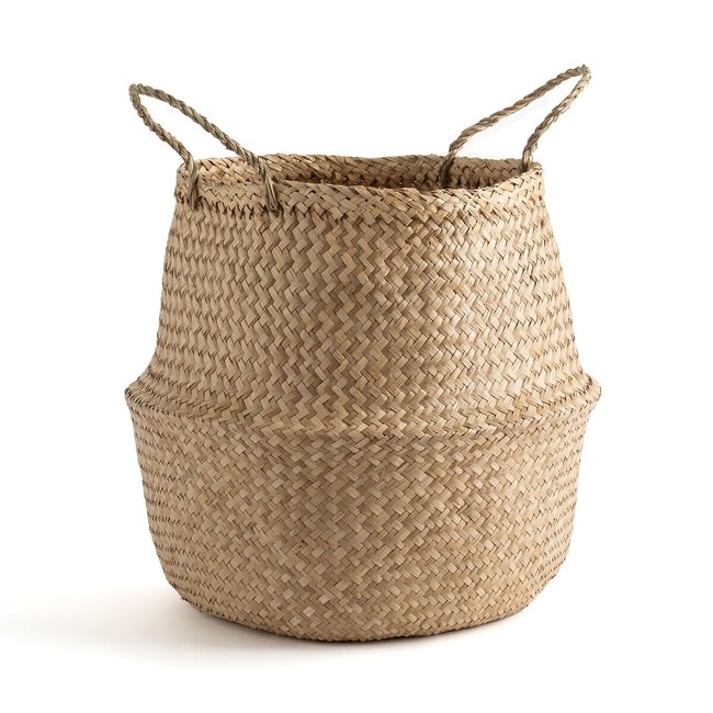 Panier boule H50 cm, Rixy naturel <span itemprop=