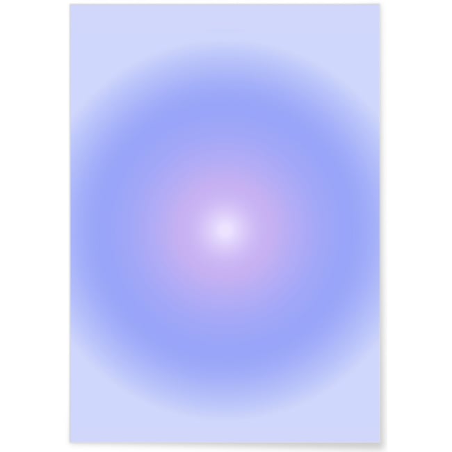 Affiche Aura bleue Couleur blanc <span itemprop=