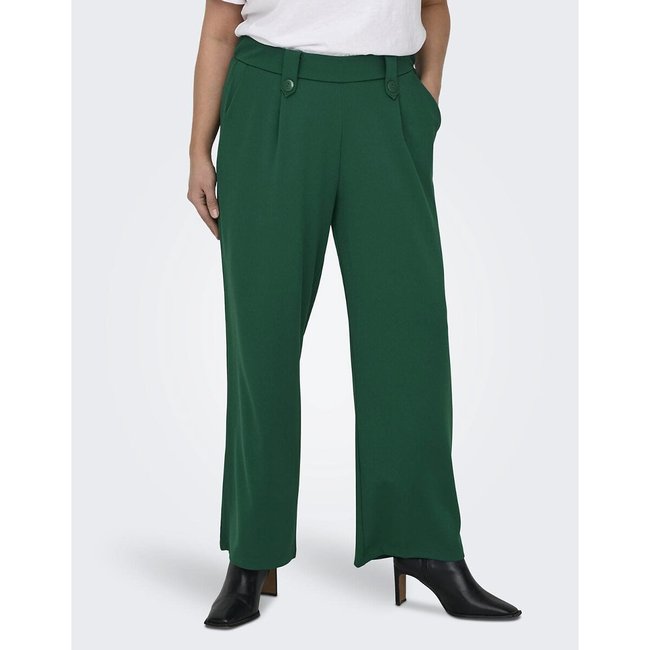 Pantalon large vert émeraude <span itemprop=