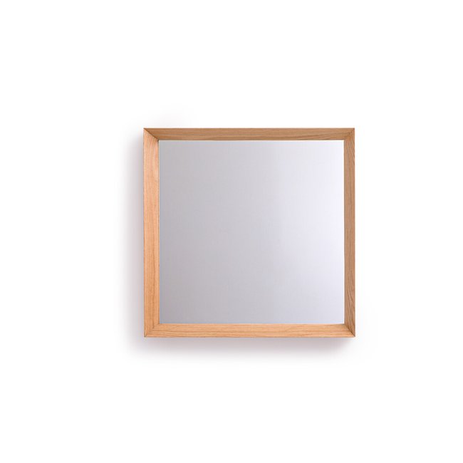 Spiegel Andromède, Eiche massiv, quadratisch, H. 60 cm eiche <span itemprop=