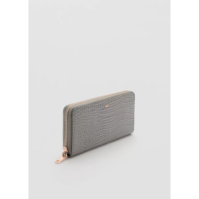Grand portefeuille effet croco - MANGO