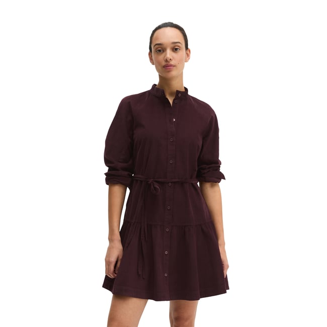 Robe dégradée flared en qualité velours côtelé rot <span itemprop=