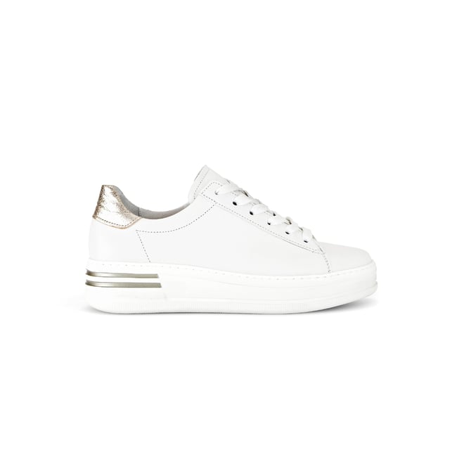 Baskets en blanc <span itemprop=
