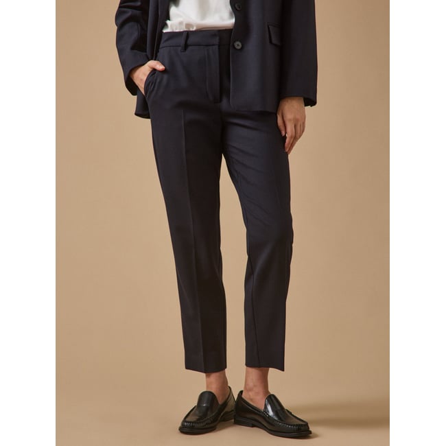 Pantalon fuselé  Eugénie encre <span itemprop=