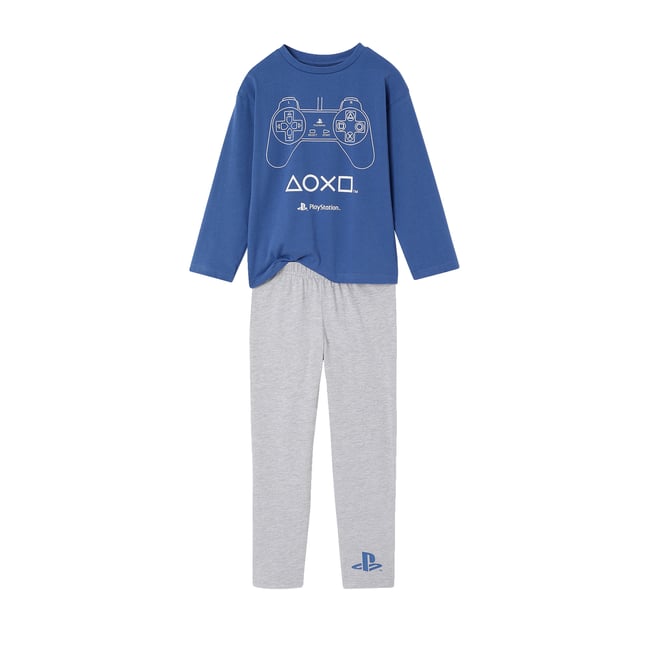 Pyjama Playstation bleu roi <span itemprop=