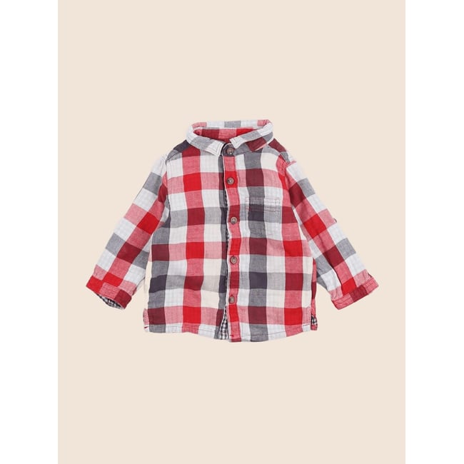 Chemise - Très bon état rouge <span itemprop=