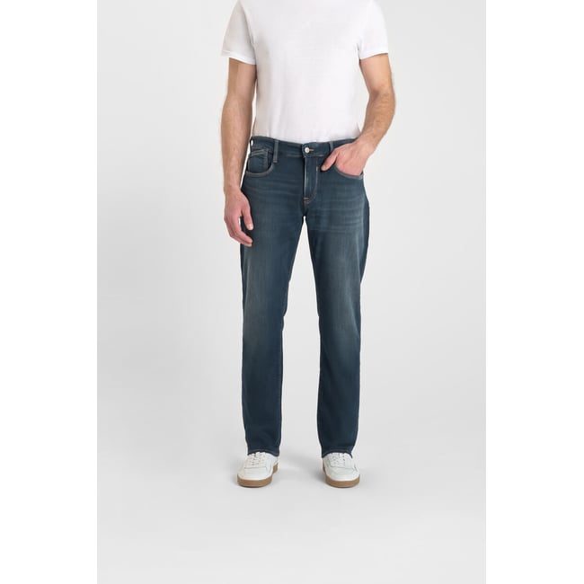 Jeans droite jogg 800/12 regular , longueur 34 blue / grey <span itemprop=