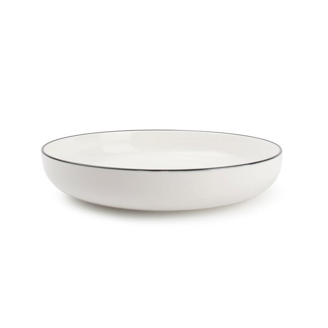 Lot de 4 assiettes creuses STUDIO BASE Couleur blanc <span itemprop=