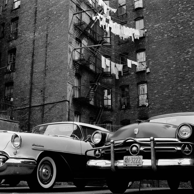 Photo noir et blanc de New York en 1960 - HEXOA