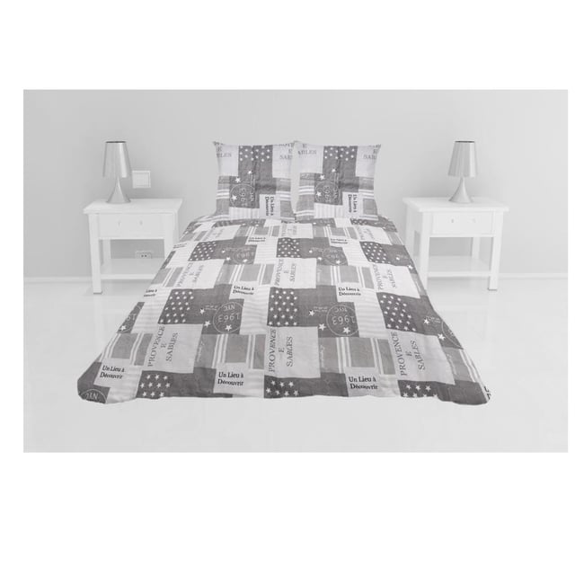 Couvre lit microfibre + taies 240 x 260 cm Provence - EDEN