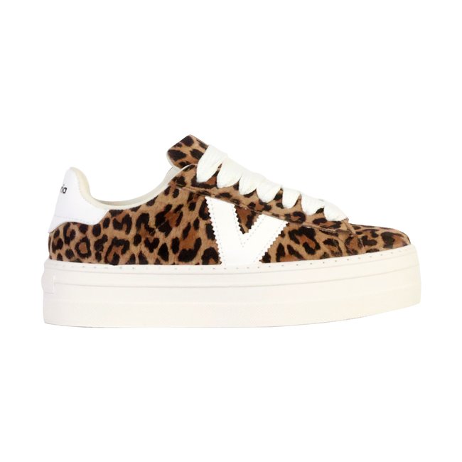 Basket Cuir léopard <span itemprop=
