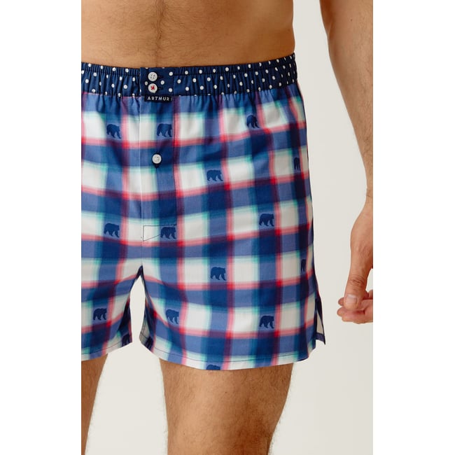 Caleçon avec suspensoir en coton Le Club n°1178 multicolore <span itemprop=