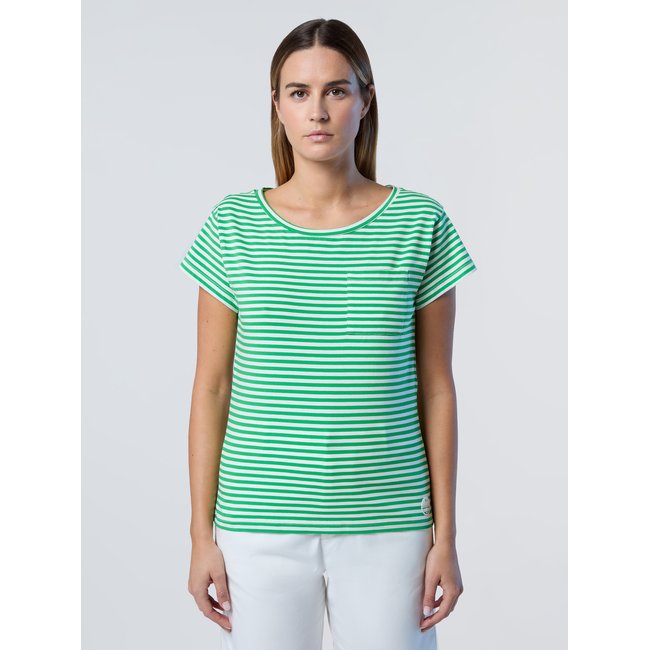 T-shirt rayé en modal avec poche - NORTH SAILS