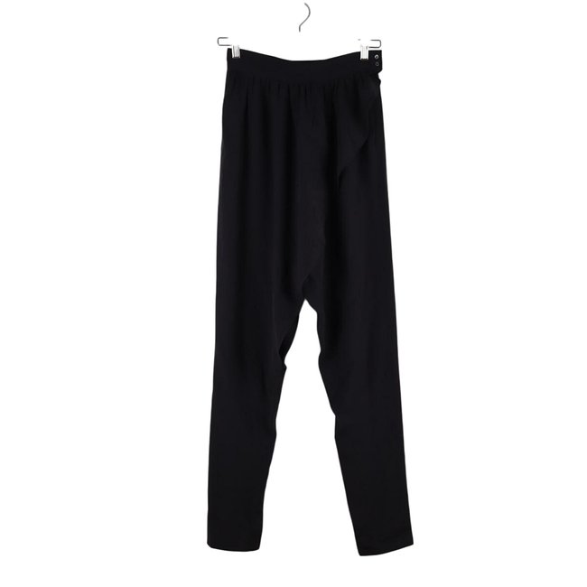 Pantalon Carot en soie - Très Bon État noir <span itemprop=