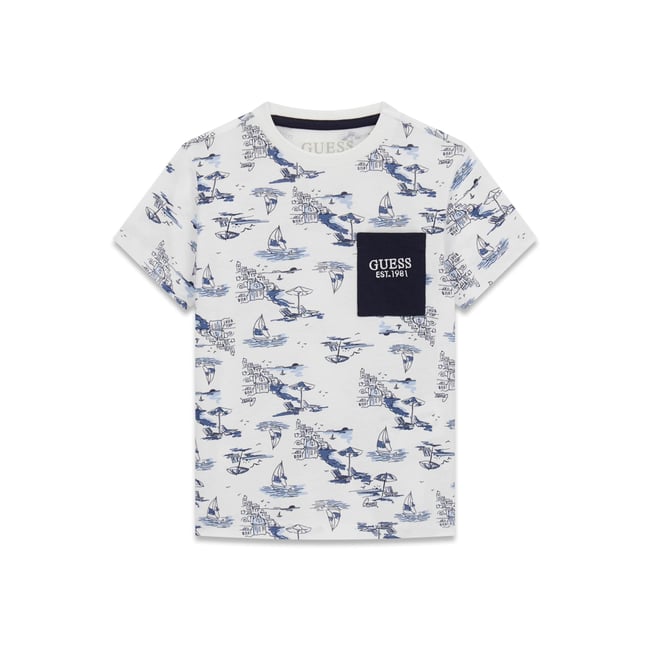 T-Shirt Imprimé blau multi <span itemprop=