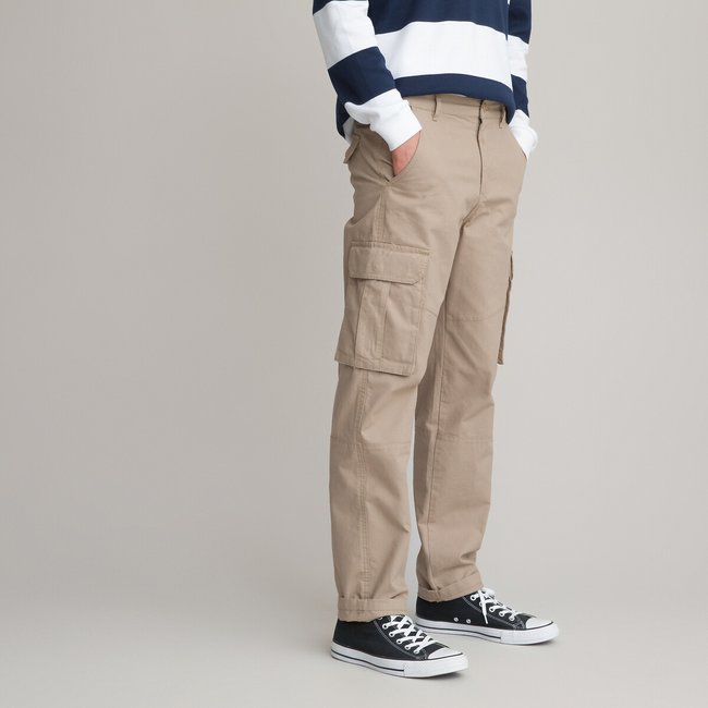 Pantalon cargo beige clair La Redoute Collections La Redoute