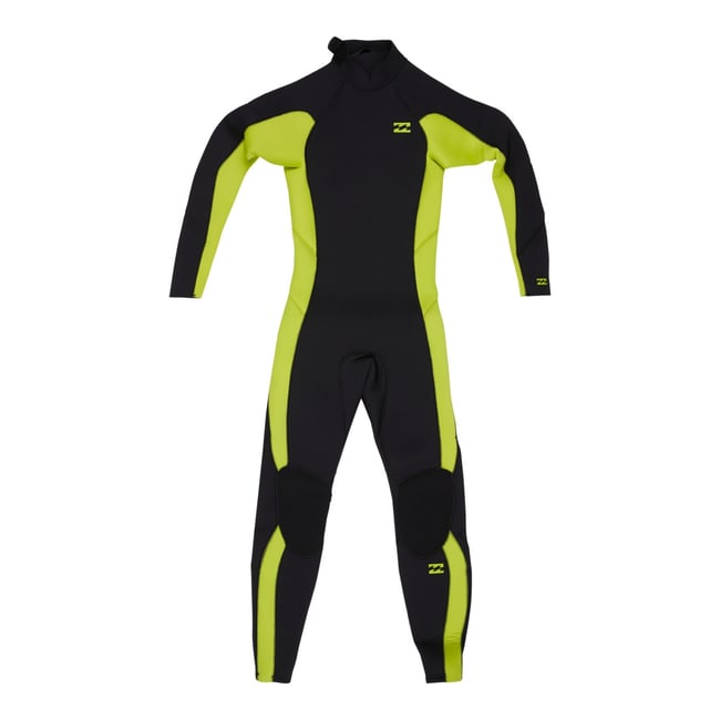Combinaison de surf zip dos 5/4MM FOIL multi fluro lime <span itemprop=