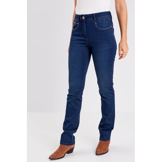 Jean droit denim brut <span itemprop=