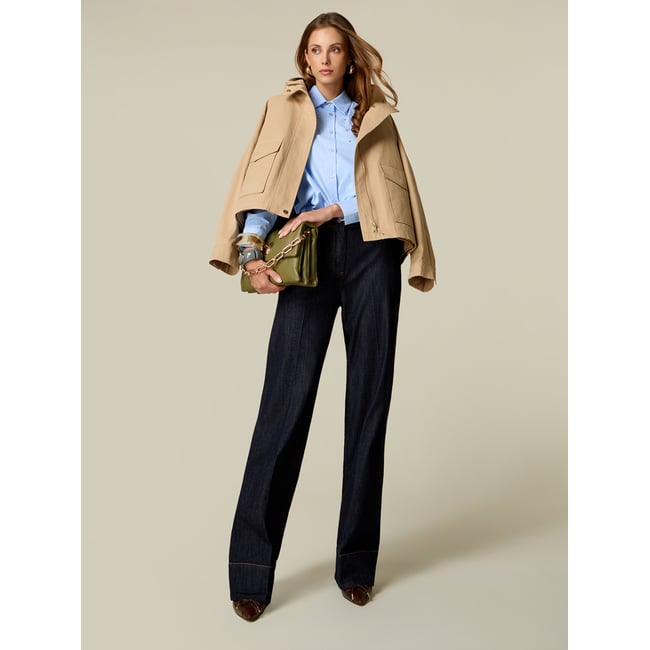 Jean palazzo bleu <span itemprop=