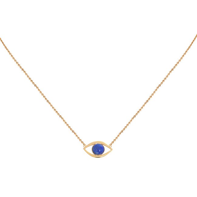 Collier eros petit modele lapis lazuli bleu <span itemprop=