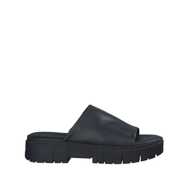 Mules plates en cuir - TAMARIS