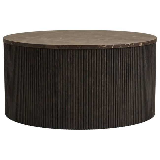 Table basse plateau effet marbre, FINN Couleur marron <span itemprop=