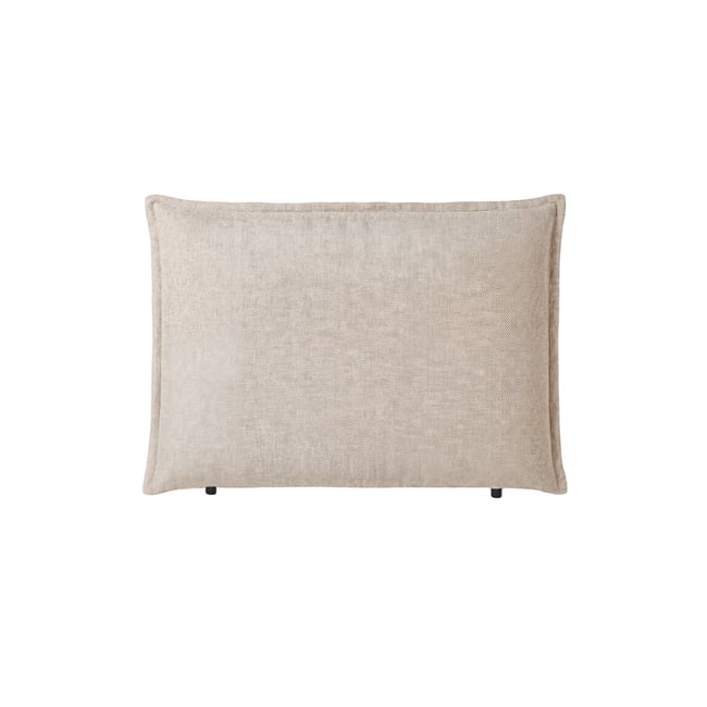 Tête de lit tapissée en tissus naturels beige 150 cm - Nest Couleur beige <span itemprop=