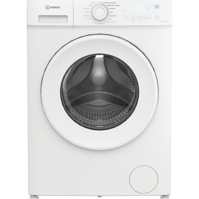 Lave linge hublot IMA864MYTIMEFR - 8 kg - 1400 tr/min - Classe A - Moteur induction blanc <span itemprop=
