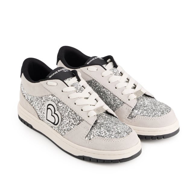 Baskets En Cuir Serena Glitter v019844 <span itemprop=