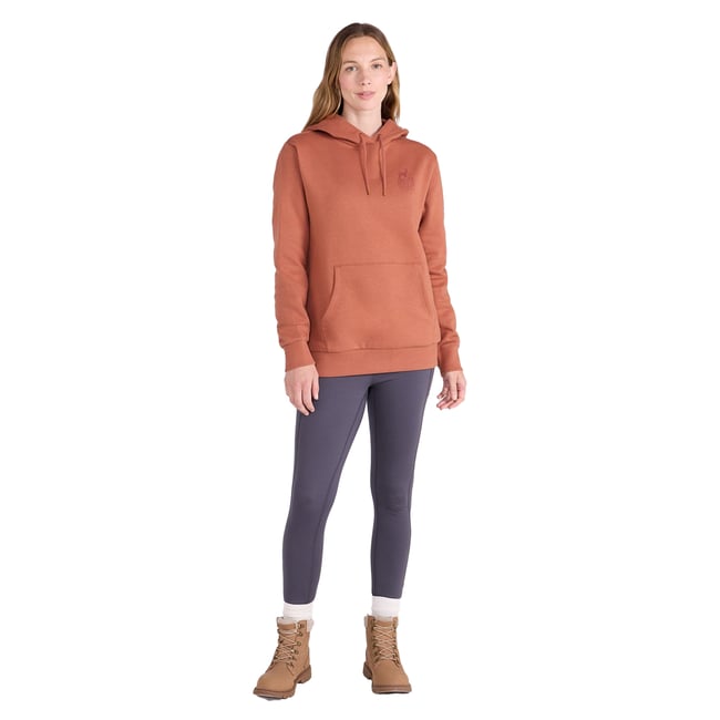 Sweat à capuche motif/style imprimé SPIRIT OF ADVENTURE orange brulée <span itemprop=