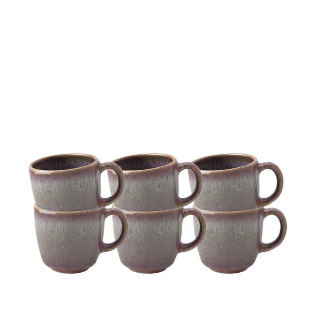 Tasse À Café 6 Pièces LAVE Couleur beige <span itemprop=