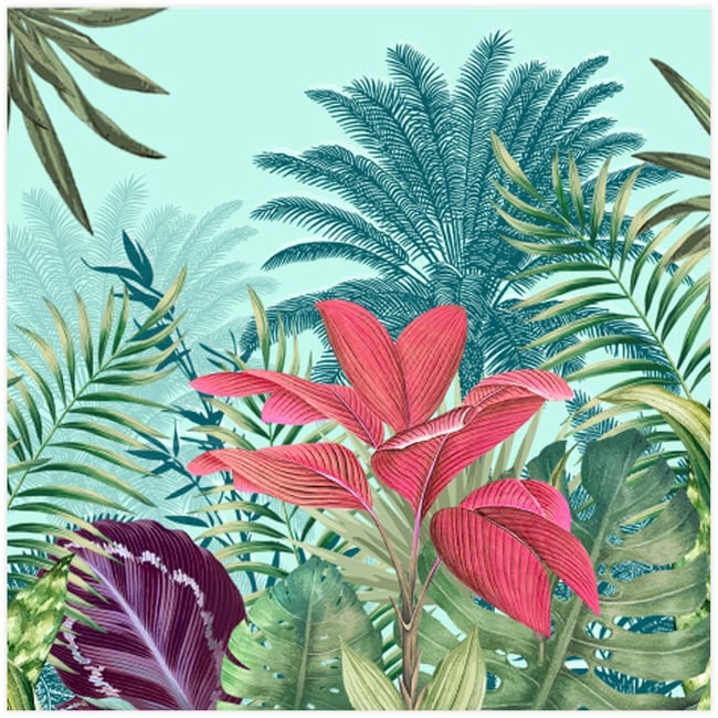 Lot De 20 Serviettes En Papier Motifs Fleurs Lavande - 33x33 Cm, Triple épaisseur, Fabrication Allemande