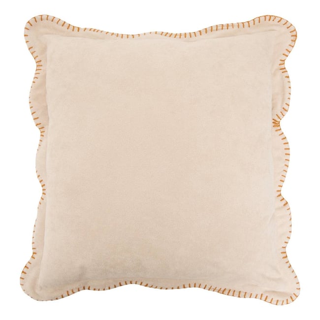 Coussin carré AUTOMNE ivoire <span itemprop=