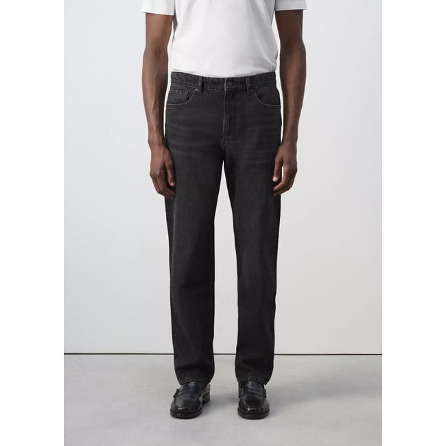 Jean Bob regular-fit black denim <span itemprop=