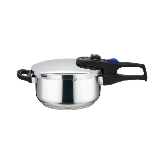 Autocuiseur vapeur 18/10 22 cm 4 litres PRAKTIKA noir,inox <span itemprop=