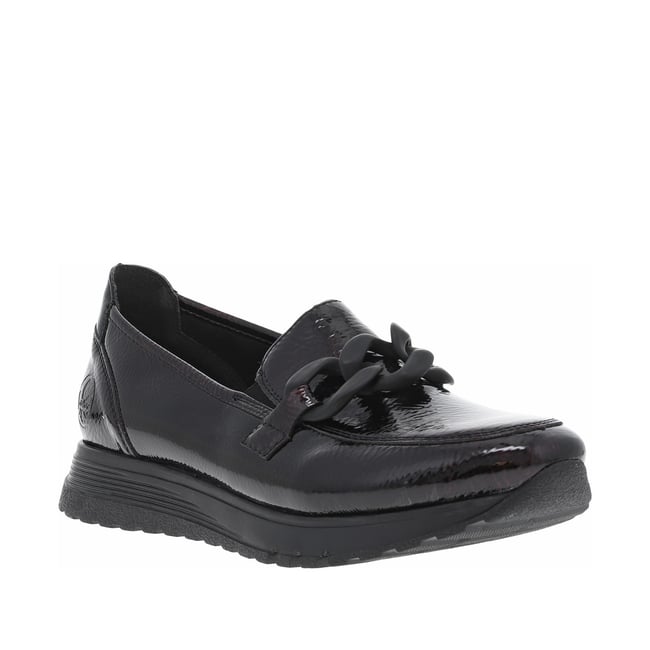 Mocassins talon plat bordeaux <span itemprop=