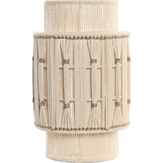 Applique murale naturelle en coton jute style bohème chic crudo Couleur beige naturel coton jute <span itemprop=
