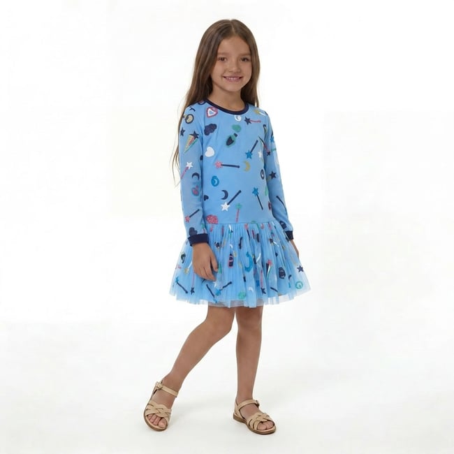 Robe  - Très bon état bleu <span itemprop=