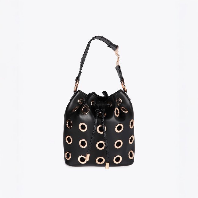 Sac seau à œillets avec anses tressées - LOLA CASADEMUNT